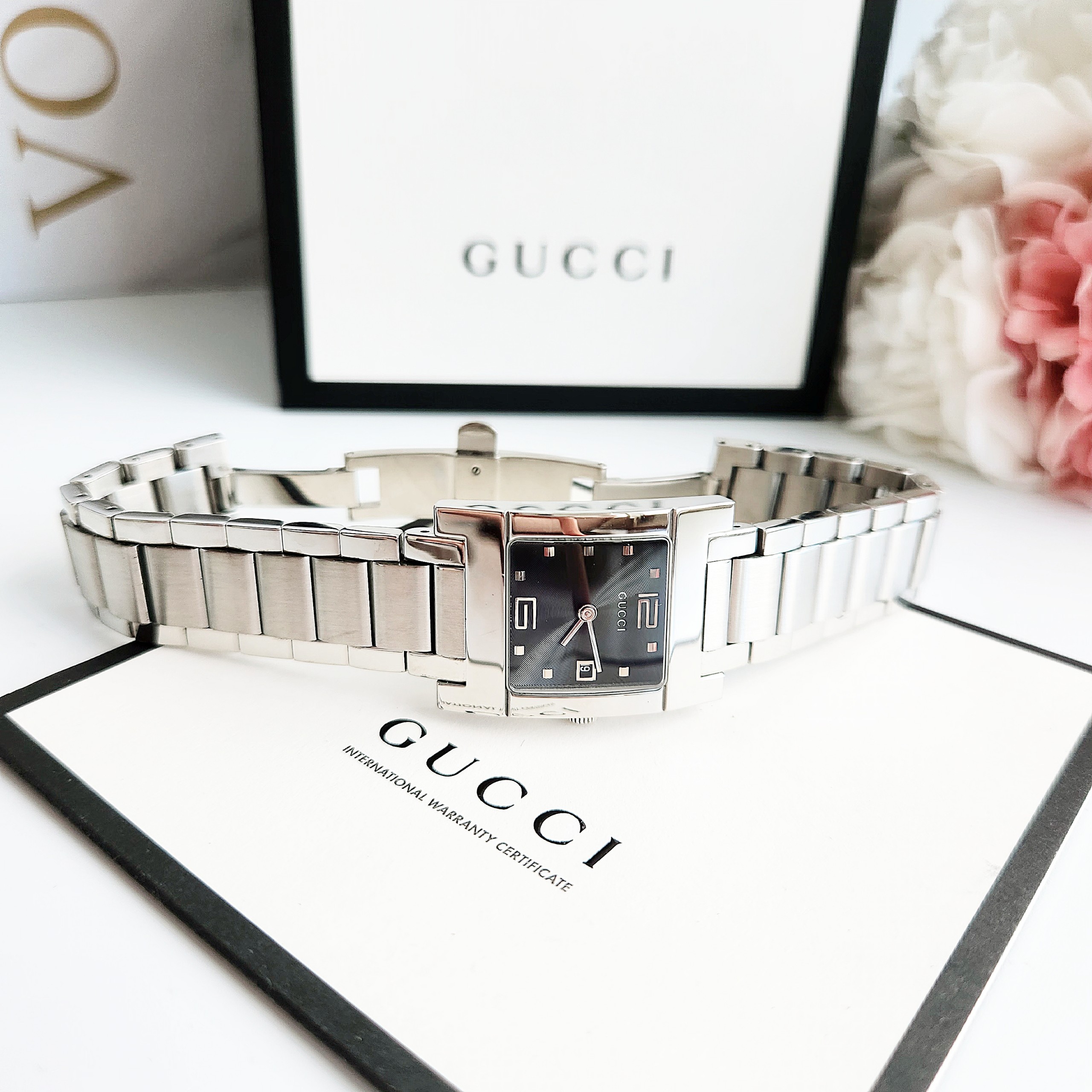 Ảnh 5 của (ĐỒNG HỒ NỮ) Gucci 7700L Silver Dial Stainless Steel Women's Quartz Watch
