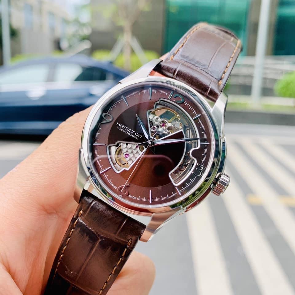 Ảnh 4 của Hamilton Jazzmaster OpenHeart Marron - H32565595