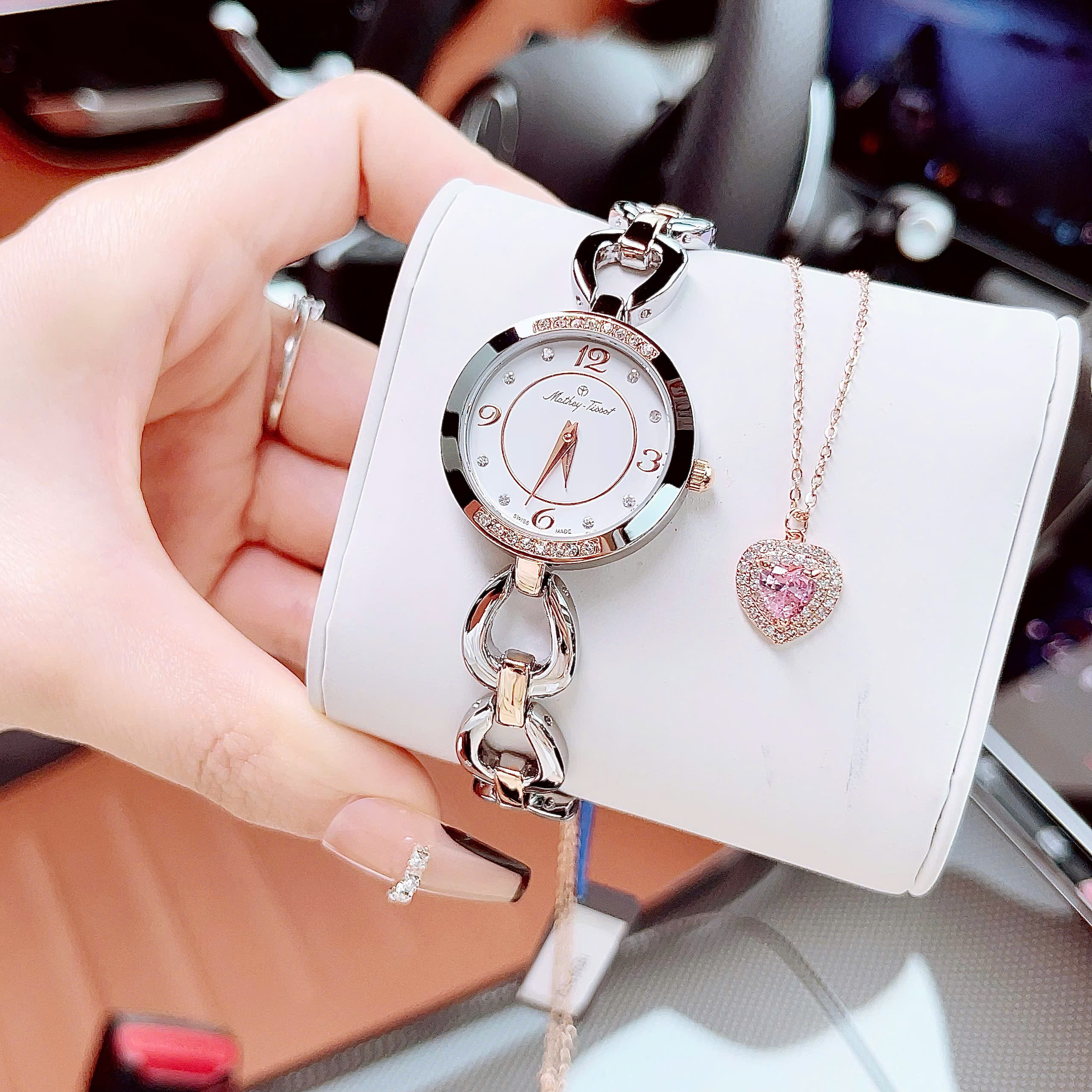 (ĐỒNG HỒ NỮ) MATHEY TISSOT Fleury Women's Watch D1496BI