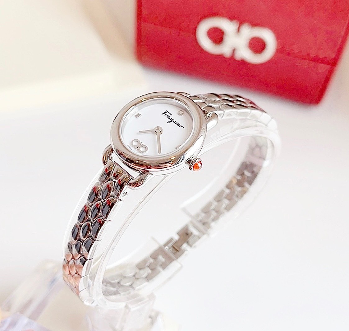 Đồng Hồ Nữ Salvatore Ferragamo SFHT00420 Varina Silver Ladies Watch