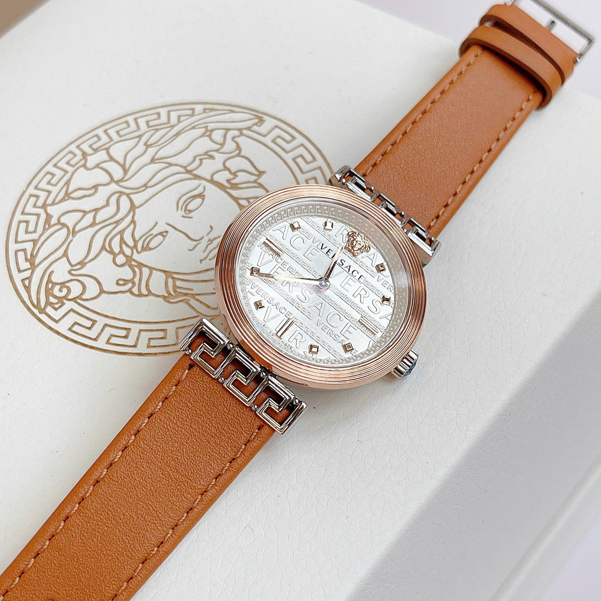 Ảnh 5 của (ĐỒNG HỒ NỮ) VERSACE MEANDER WATCH VELW01022 34mm