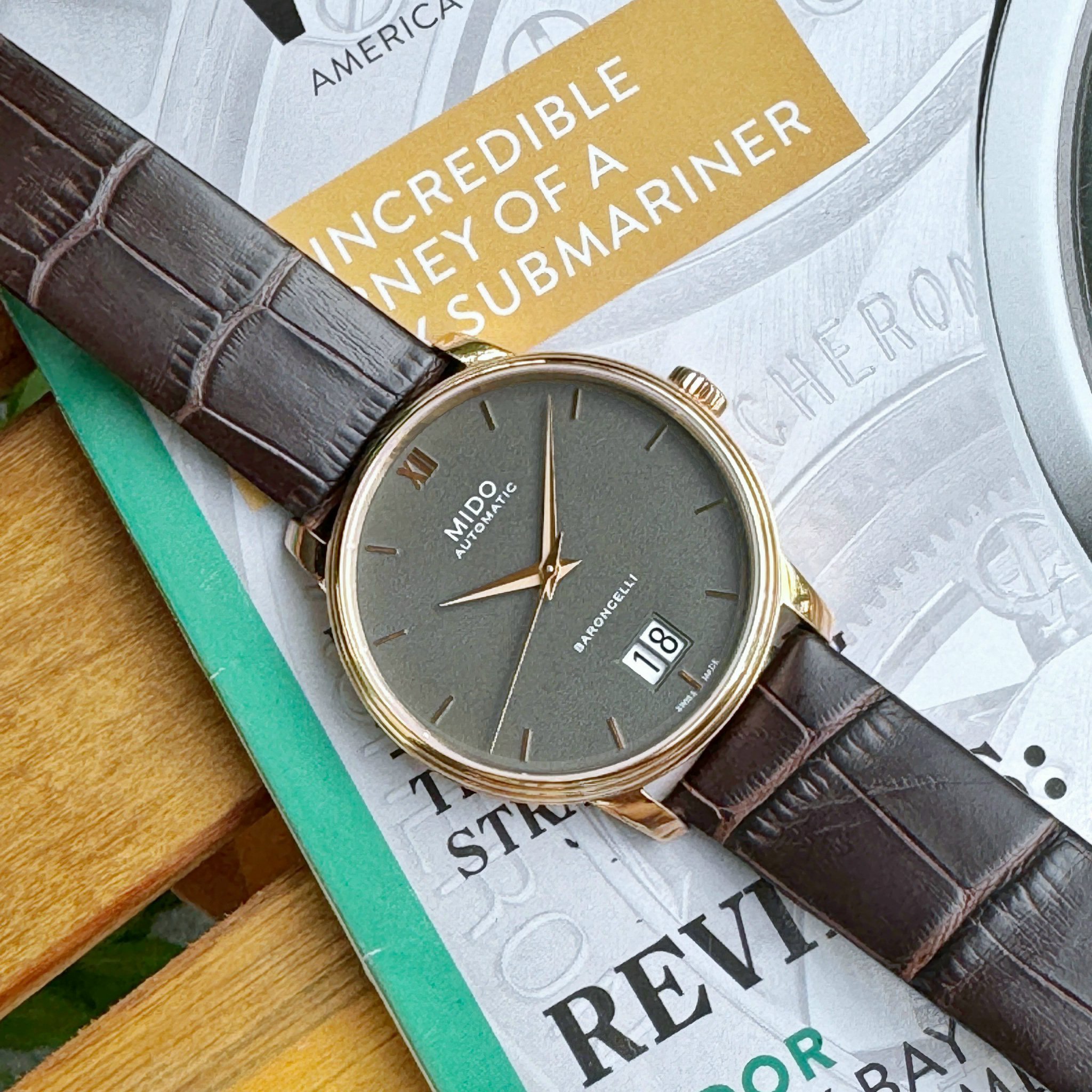 Ảnh 5 của (ĐỒNG HỒ NAM) MIDO BARONCELLI BIG DATE M027.426.36.088.00 (M0274263608800) 40mm