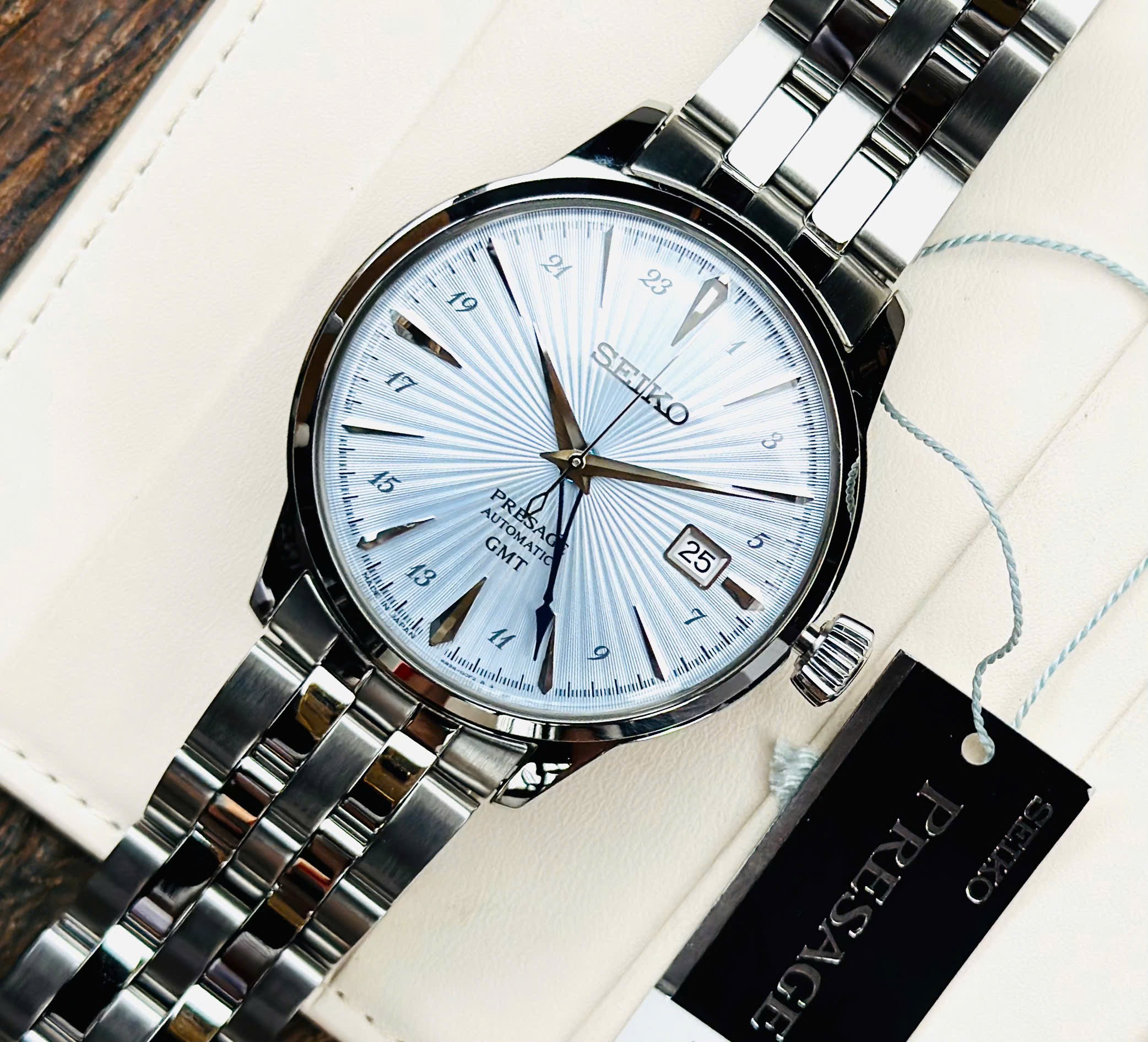 Ảnh 3 của (ĐỒNG HỒ NAM) Seiko Automatic SARY241 Presage Cocktail Time GMT 40.5mm