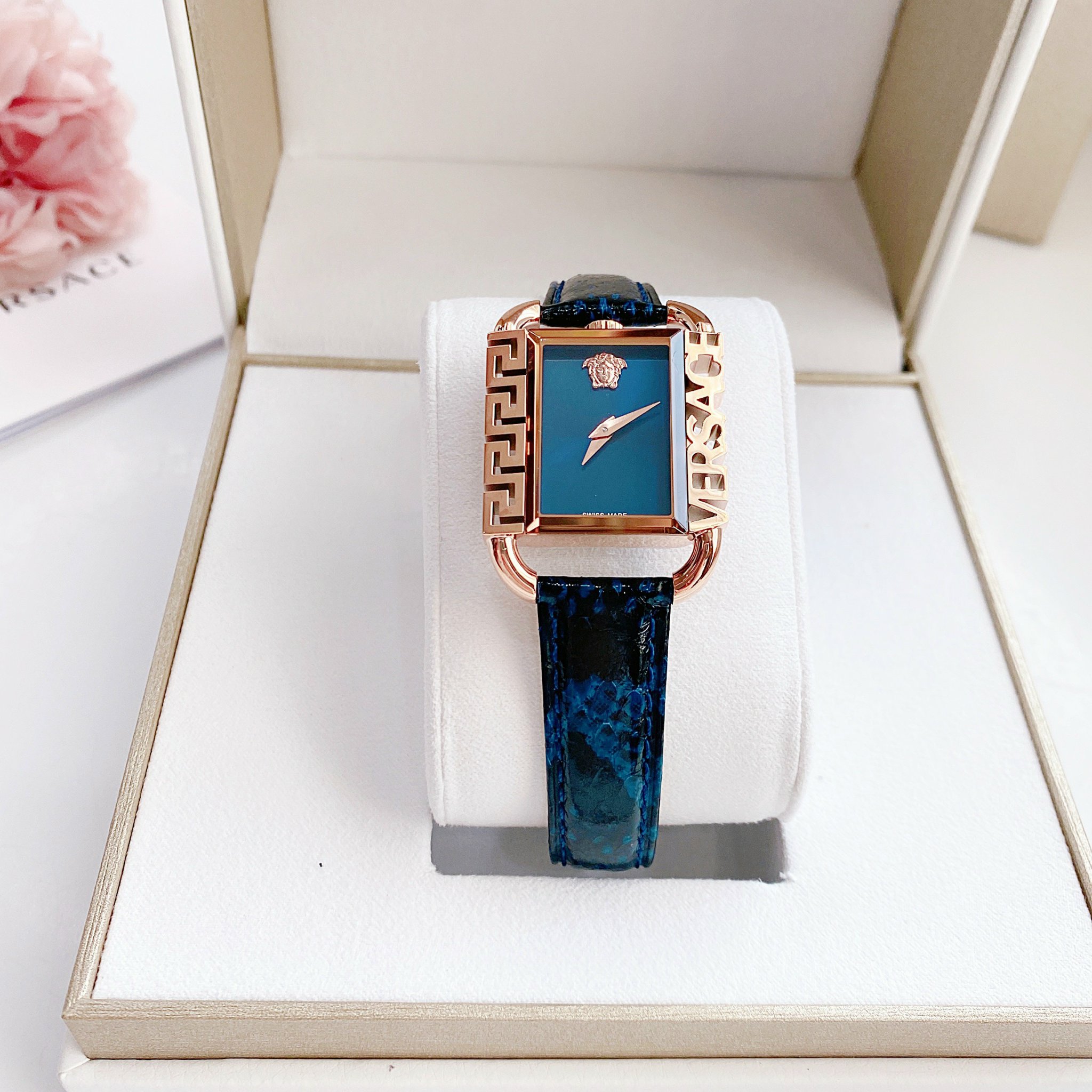 Ảnh 8 của (ĐỒNG HỒ NỮ) Versace Flair Quartz Blue Dial Ladies Watch VE3B00322