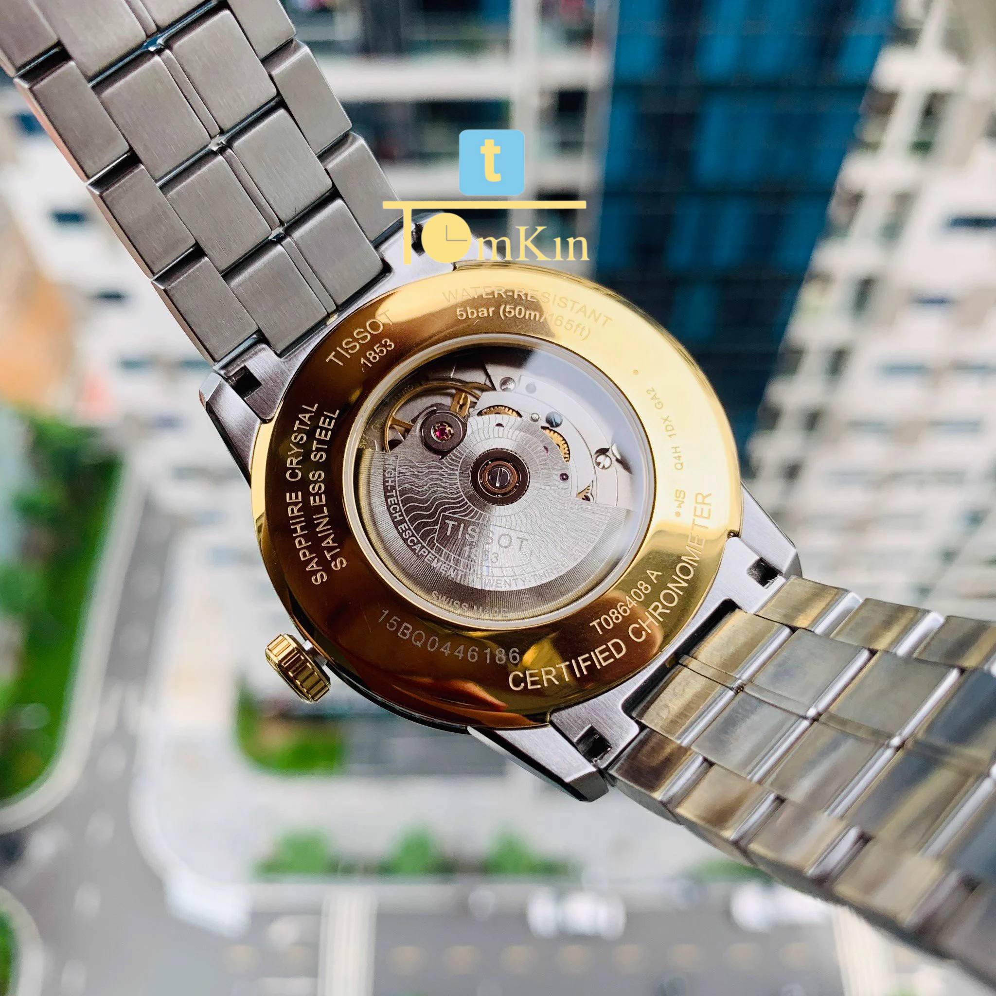 Ảnh 5 của (ĐỒNG HỒ NAM) TISSOT AUTOMATIC LUXURY COSC T086.408.22.036.00 ( T0864082203600 )