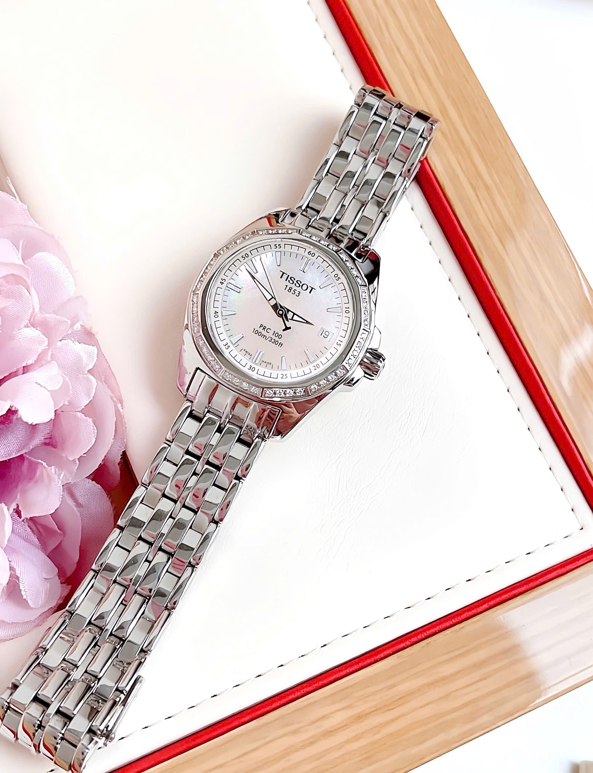 Ảnh 2 của (ĐỒNG HỒ NỮ) Tissot T-Sport White Mother of Pearl Women's Watch - T22.1.181.21