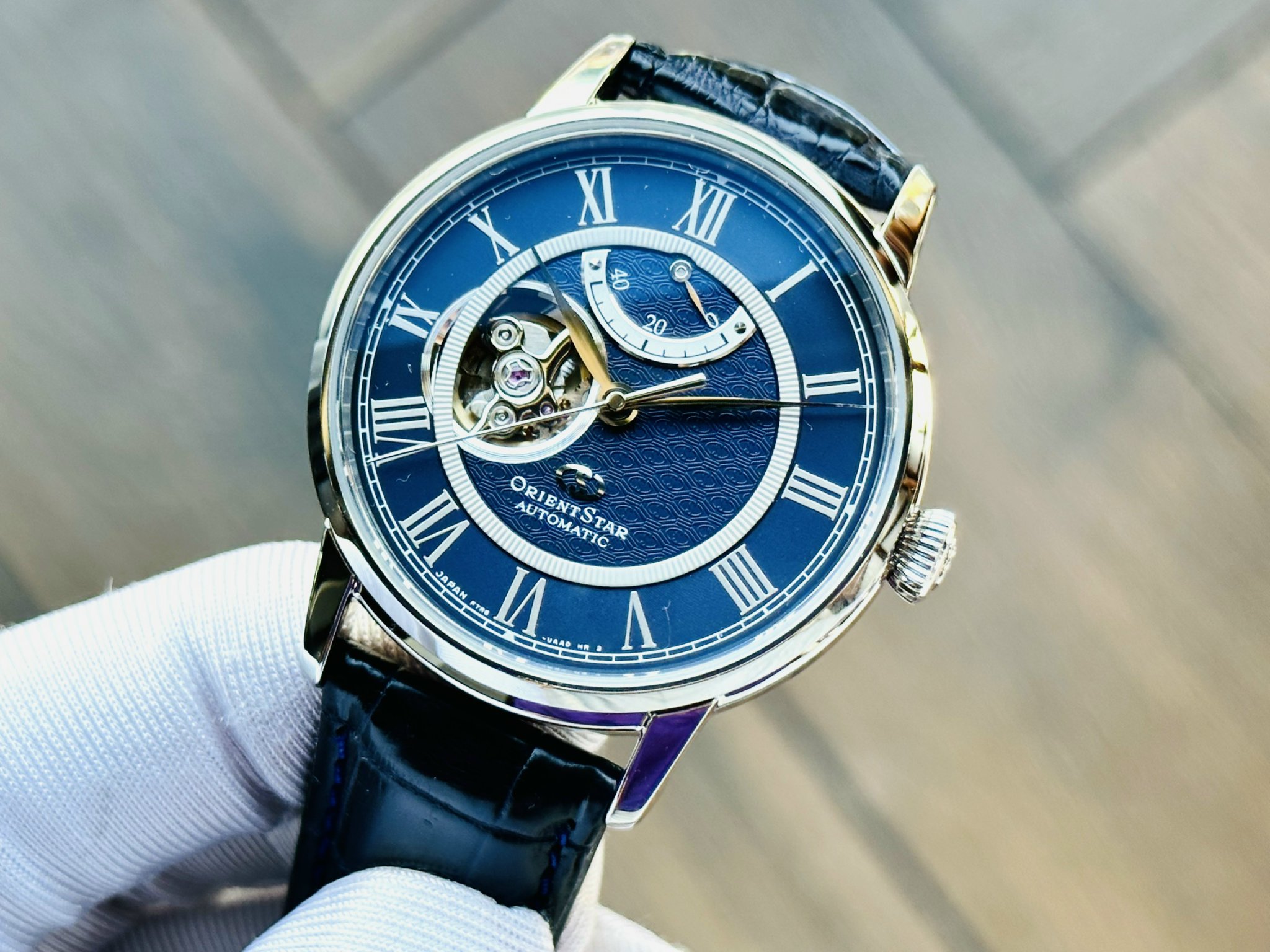 (ĐỒNG HỒ NAM) ORIENT STAR AUTOMATIC OPEN HEART RK-HH0002L RKHH0002L 40mm