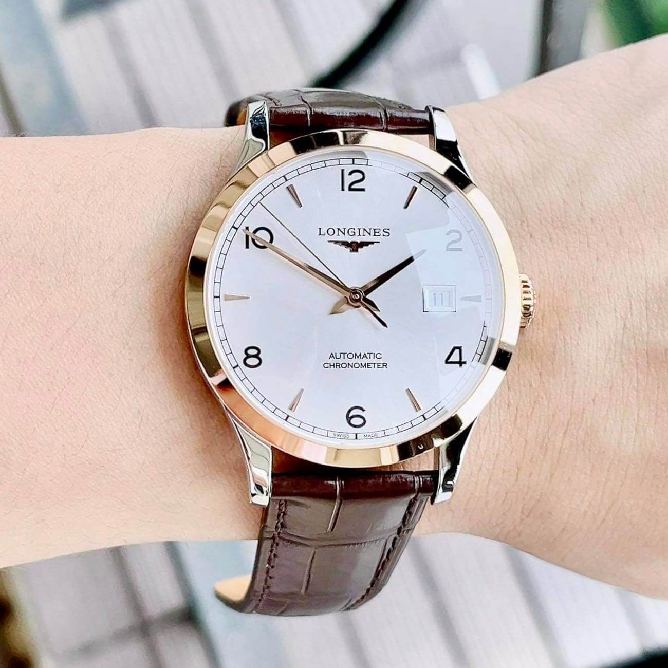 Ảnh 3 của ĐỒNG HỒ NAM (New) LONGINES RECORD COLLECTION L2.821.5.76.2 (L28215762) 40MM