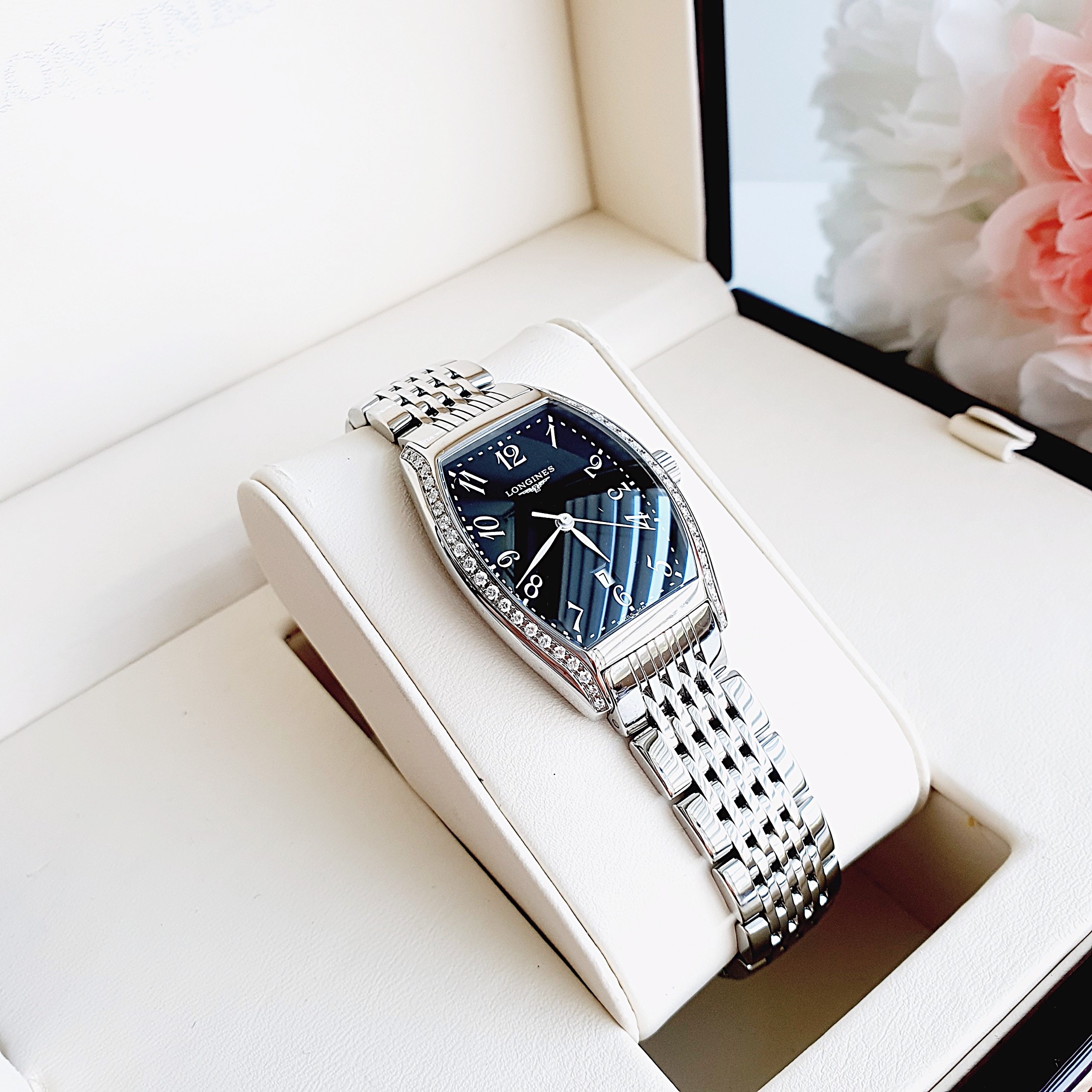 Ảnh 2 của (ĐỒNG HỒ NỮ) (New) Longines Evidenza Quartz Women's Watch L2.155.0.53.6 (L21550536) 26x30x8.1mm