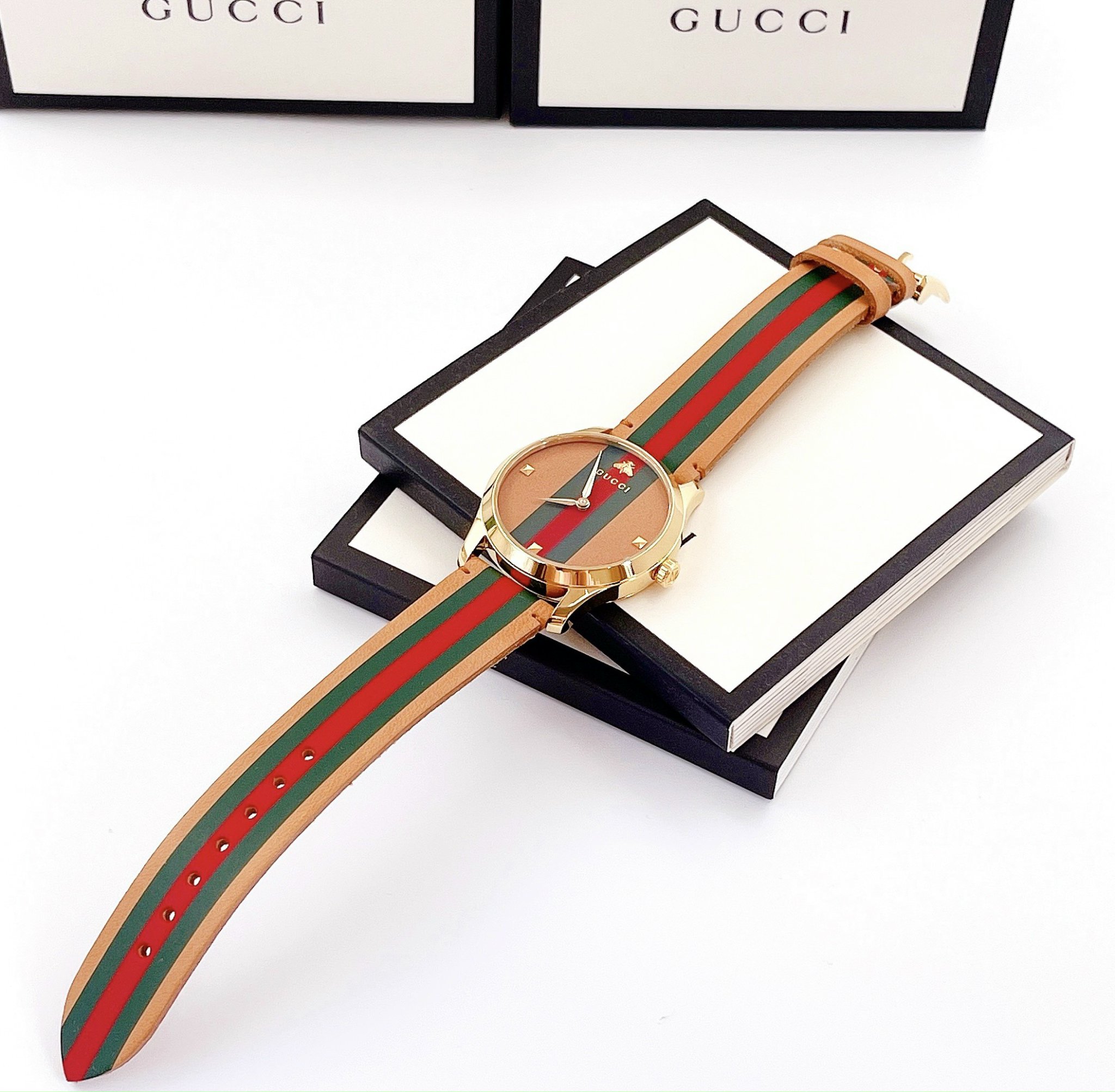 Ảnh 3 của ĐỒNG HỒ NỮ GUCCI YA1264077 G-TIMELESS UNISEX WATCH BROWN DIAL, 38MM