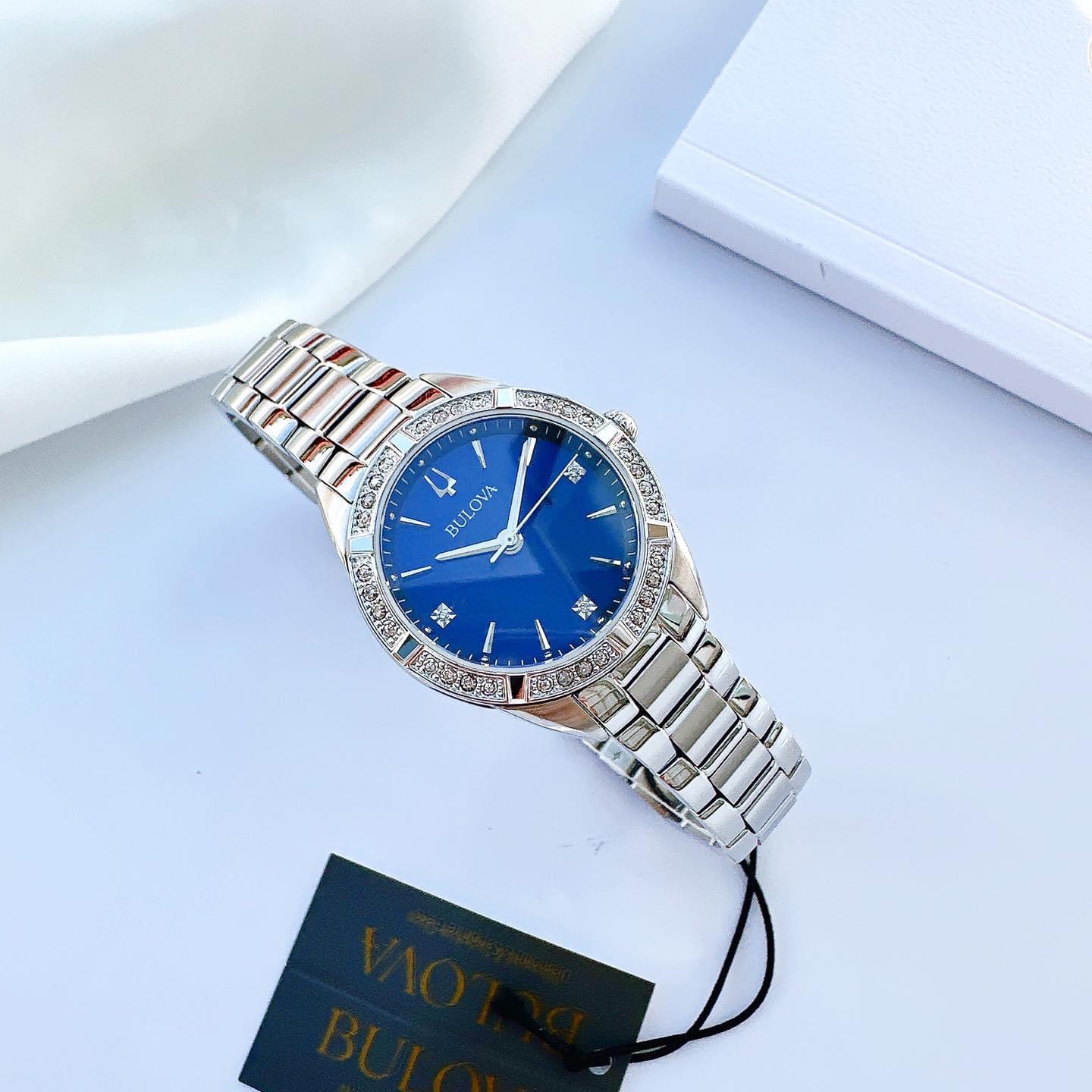 Ảnh 4 của (ĐỒNG HỒ NỮ) Bulova Quartz 96R243 Sutton Stainless Steel Ladies Watch 33mm