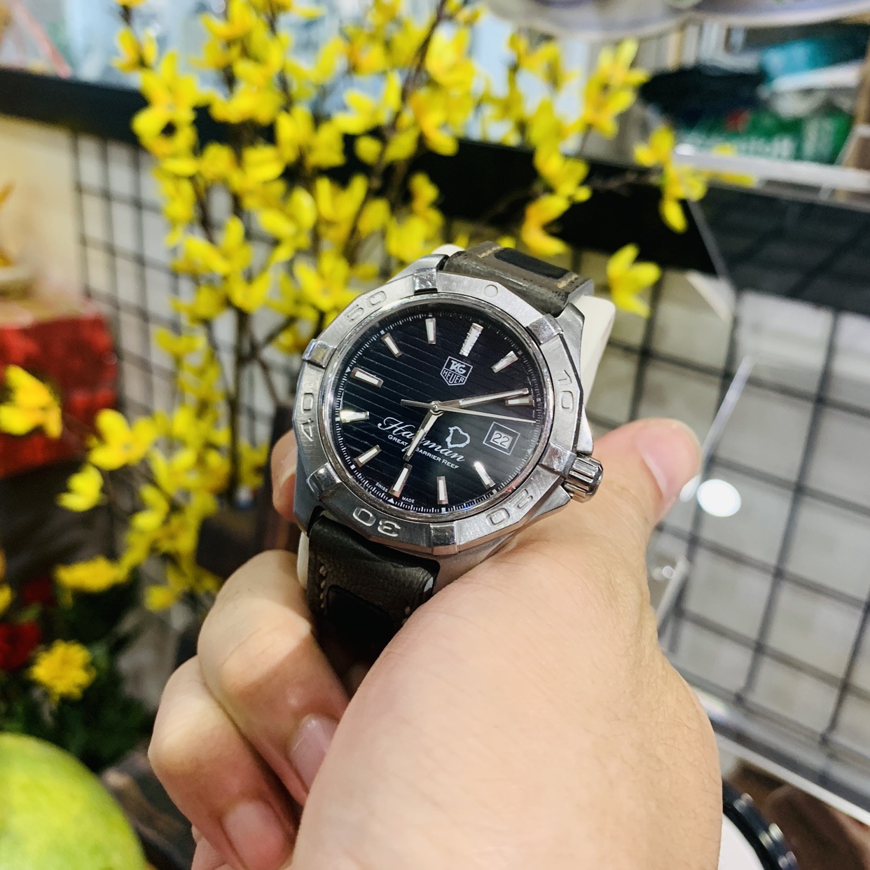 Ảnh 3 của Tag Heuer Aquaracer WAP2010 41mm lướt 95% LIMITED XANH NAVY