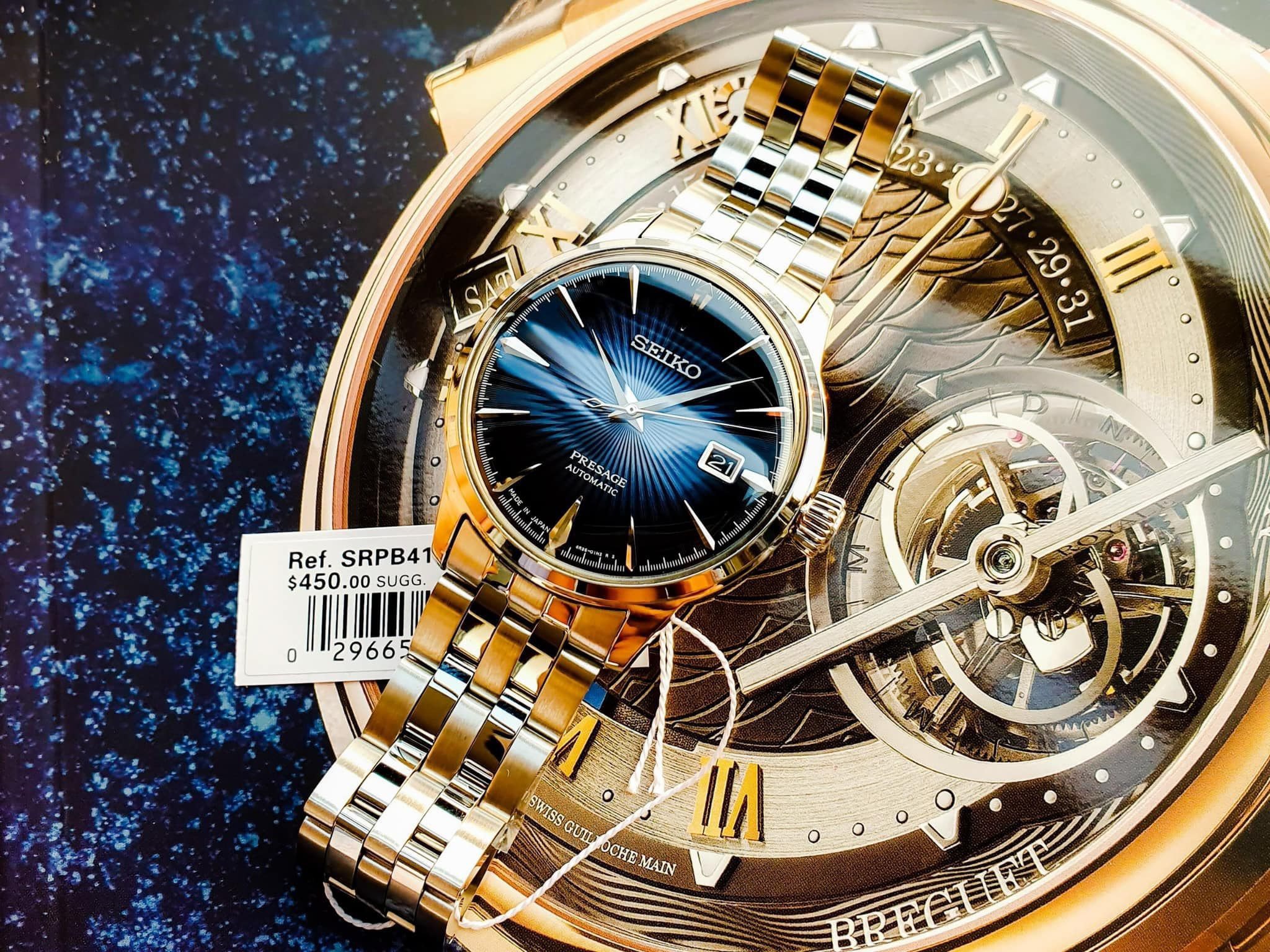 Ảnh 6 của (ĐỒNG HỒ NAM) (New) Seiko Presage Cocktail SARY123 SRPB41J1) 40.5mm