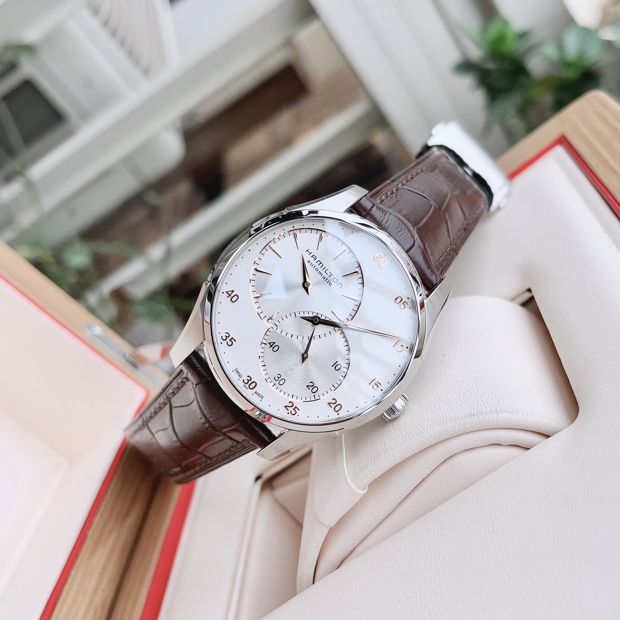 Ảnh 3 của ĐỒNG HỒ NAM Hamilton Jazzmaster Regulator Silver Dial Stainless Steel Mens H42615553