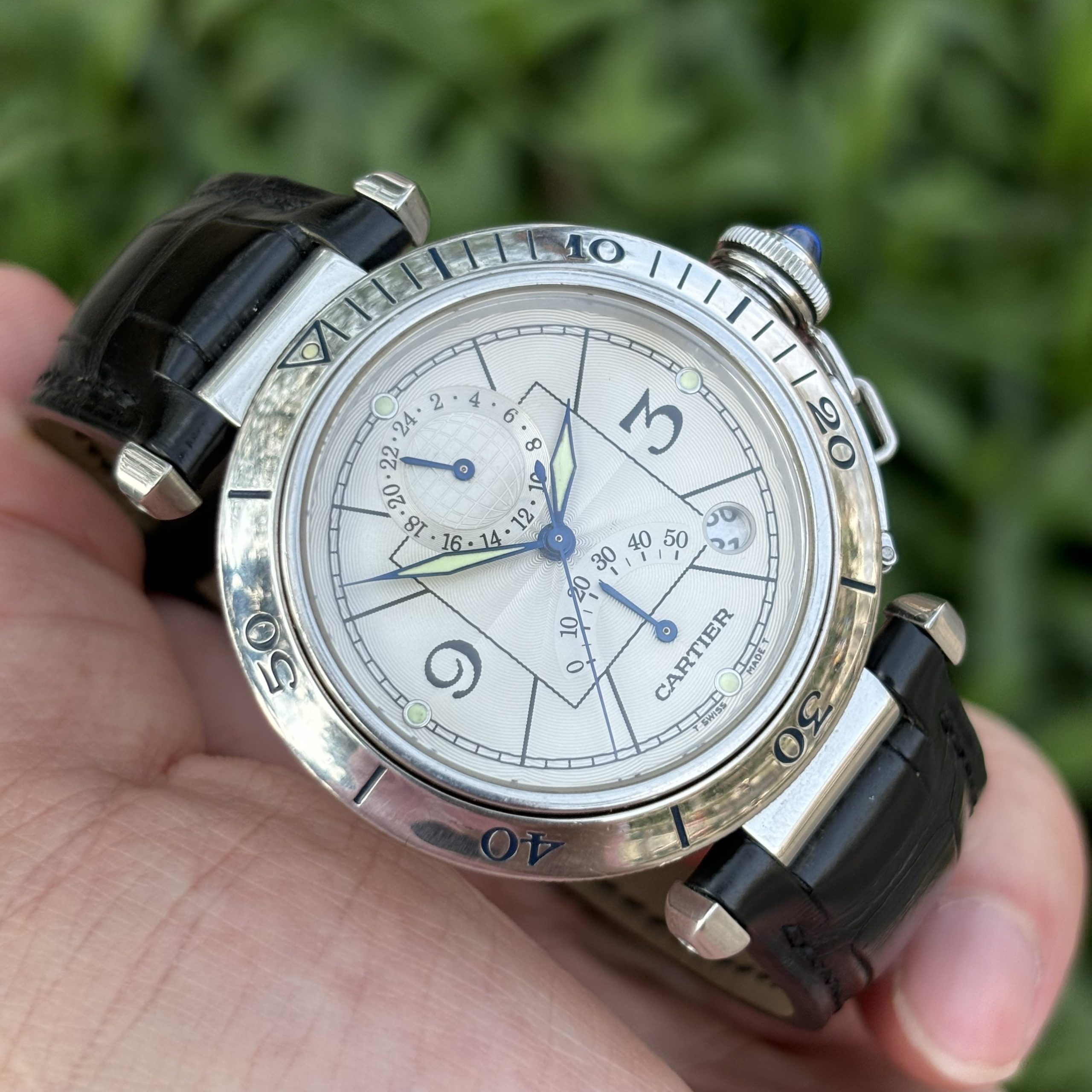 Ảnh 4 của (DEAL LƯỚT) (ĐỒNG HỒ NAM) Cartier Pasha GMT Power Reserve ref. 2388