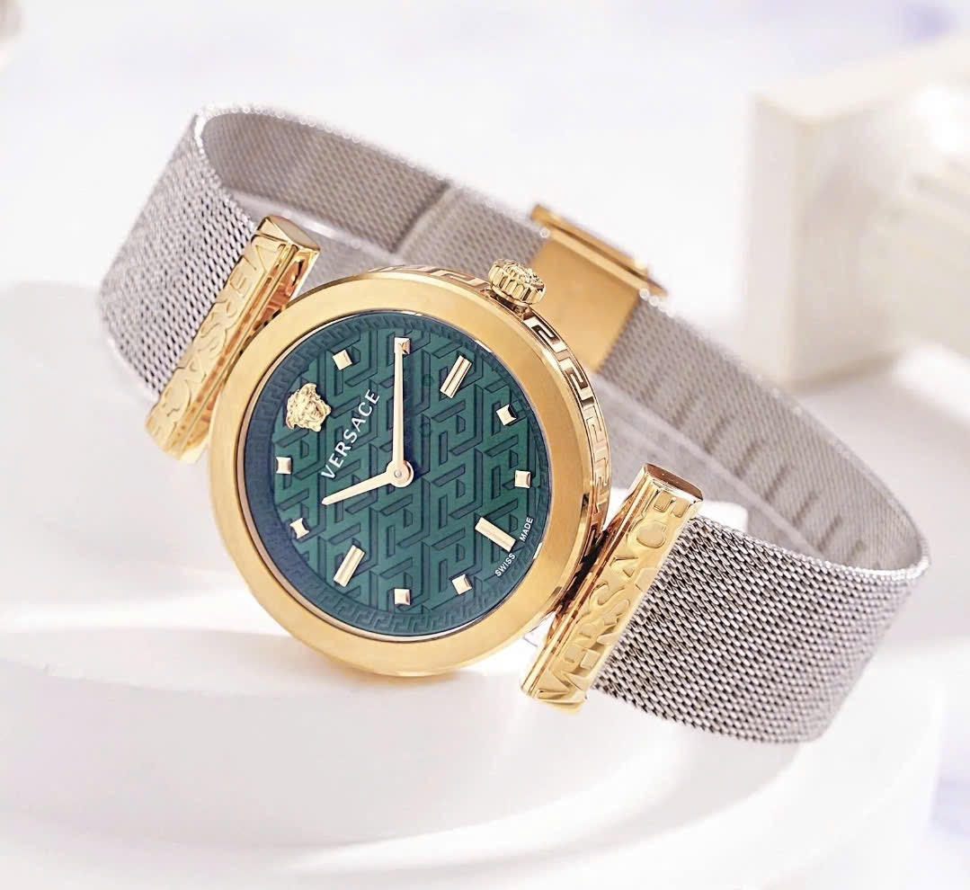 Ảnh 2 của (ĐỒNG HỒ NỮ ) Versace Regalia Quartz Green Dial Ladies Watch VE6J00623
