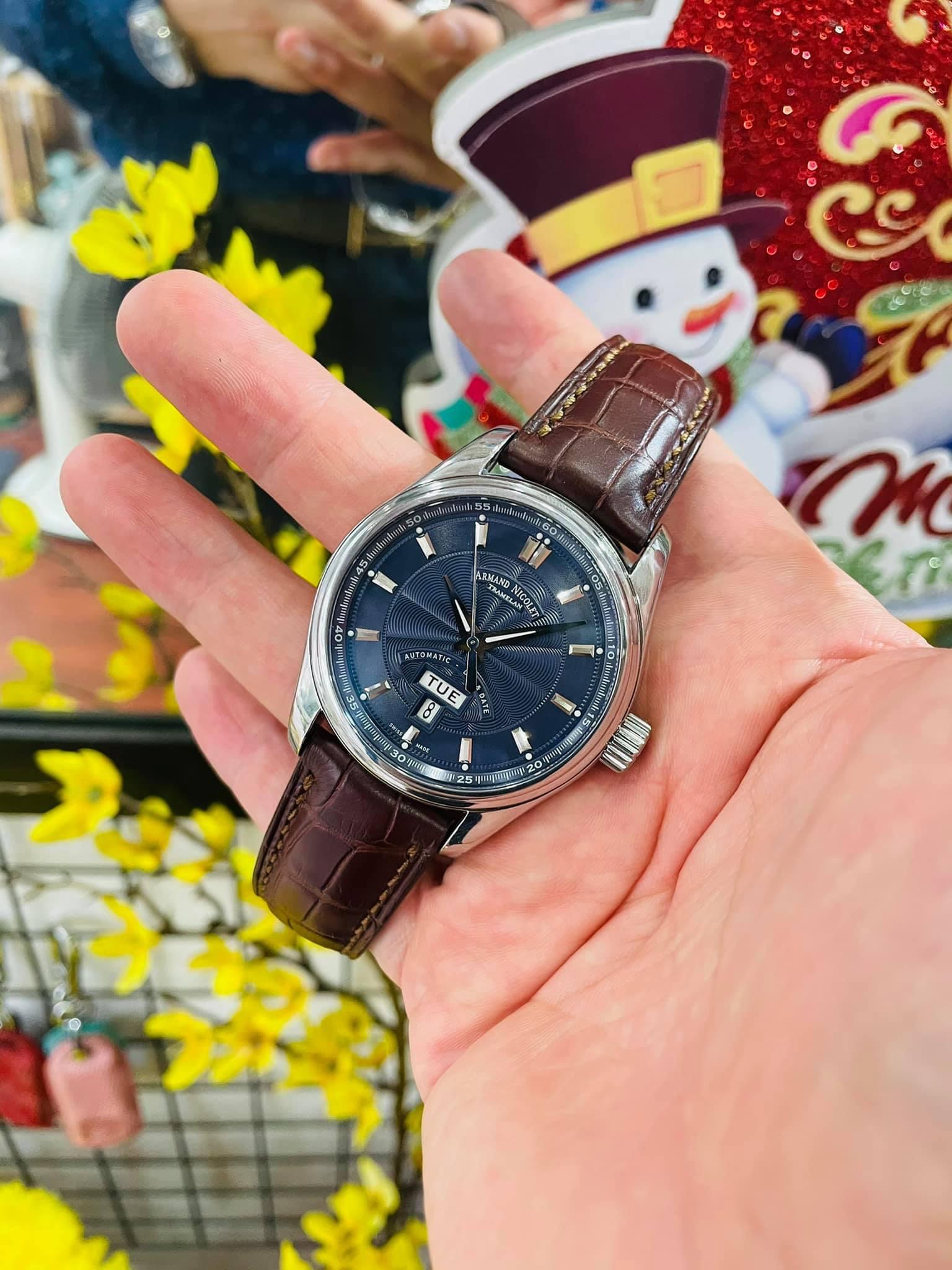 [Deal Lướt] ARMAND NICOLET TRAMELAN DAY DATE 9640A-BU-M9140
