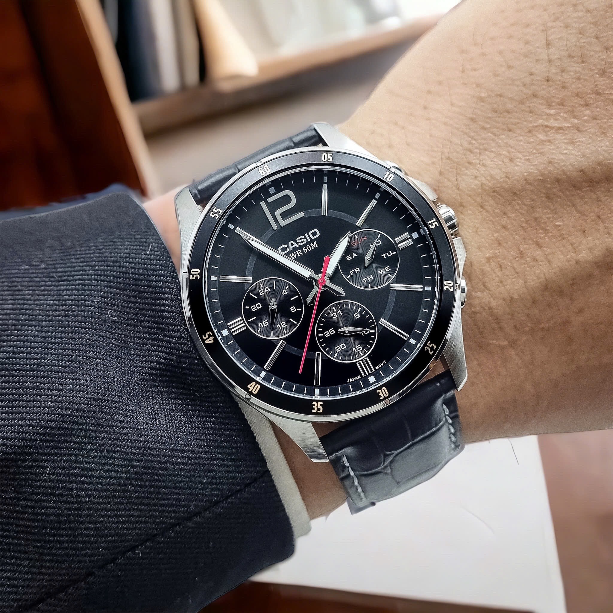 Ảnh 2 của (ĐỒNG HỒ NAM) Casio Quartz MTP-1374L-1AVDF ( MTP1374L1AVDF )