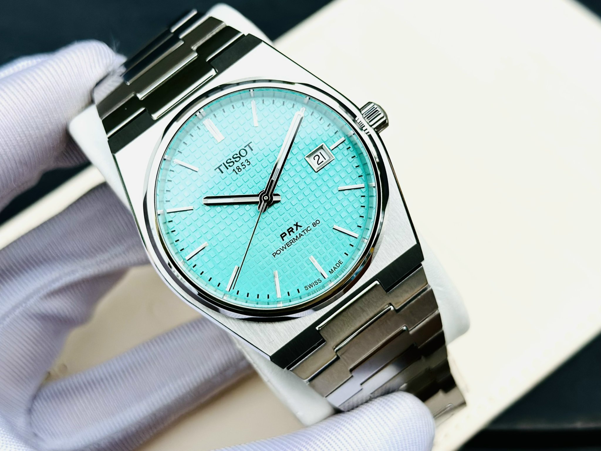 Ảnh 4 của (ĐỒNG HỒ NAM) Tissot PRX Powermatic 80 40mm T137.407.11.091.01 ( T1374071109101 )