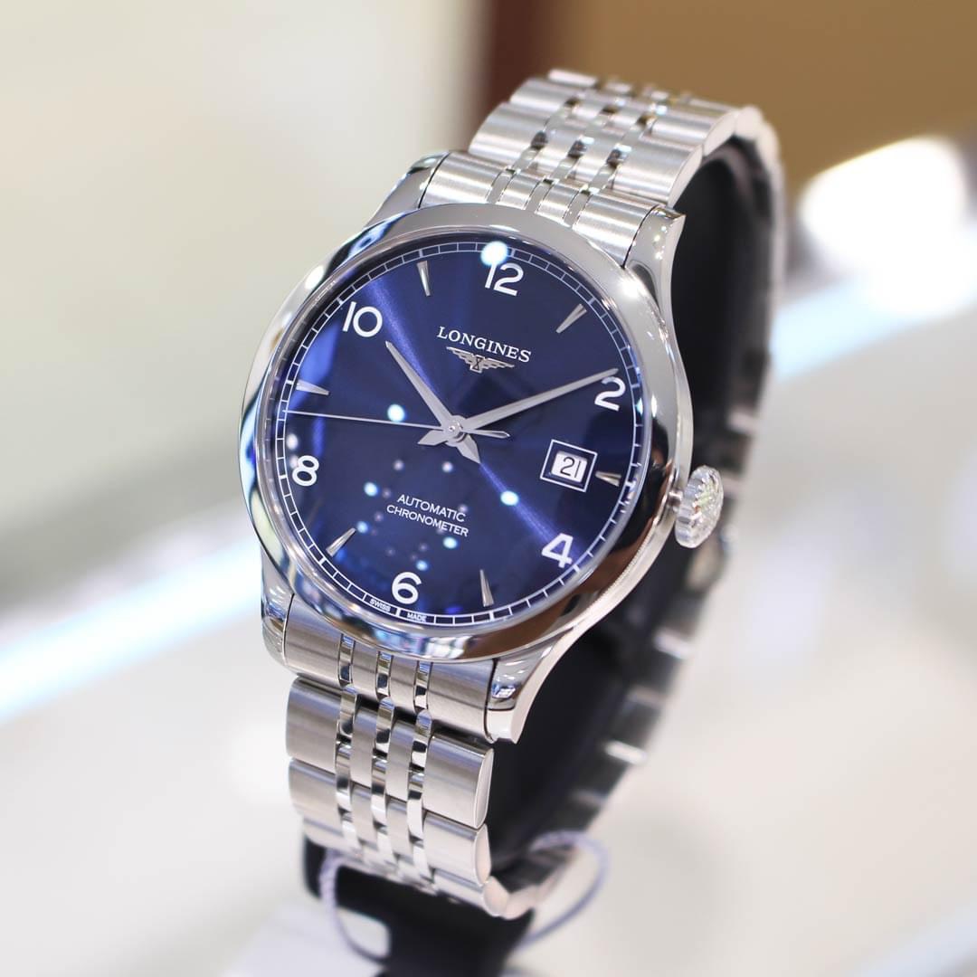 Đồng Hồ Longines L2.820.4.96.6 - Record collection 38.5 mm - Steel - Bracelet