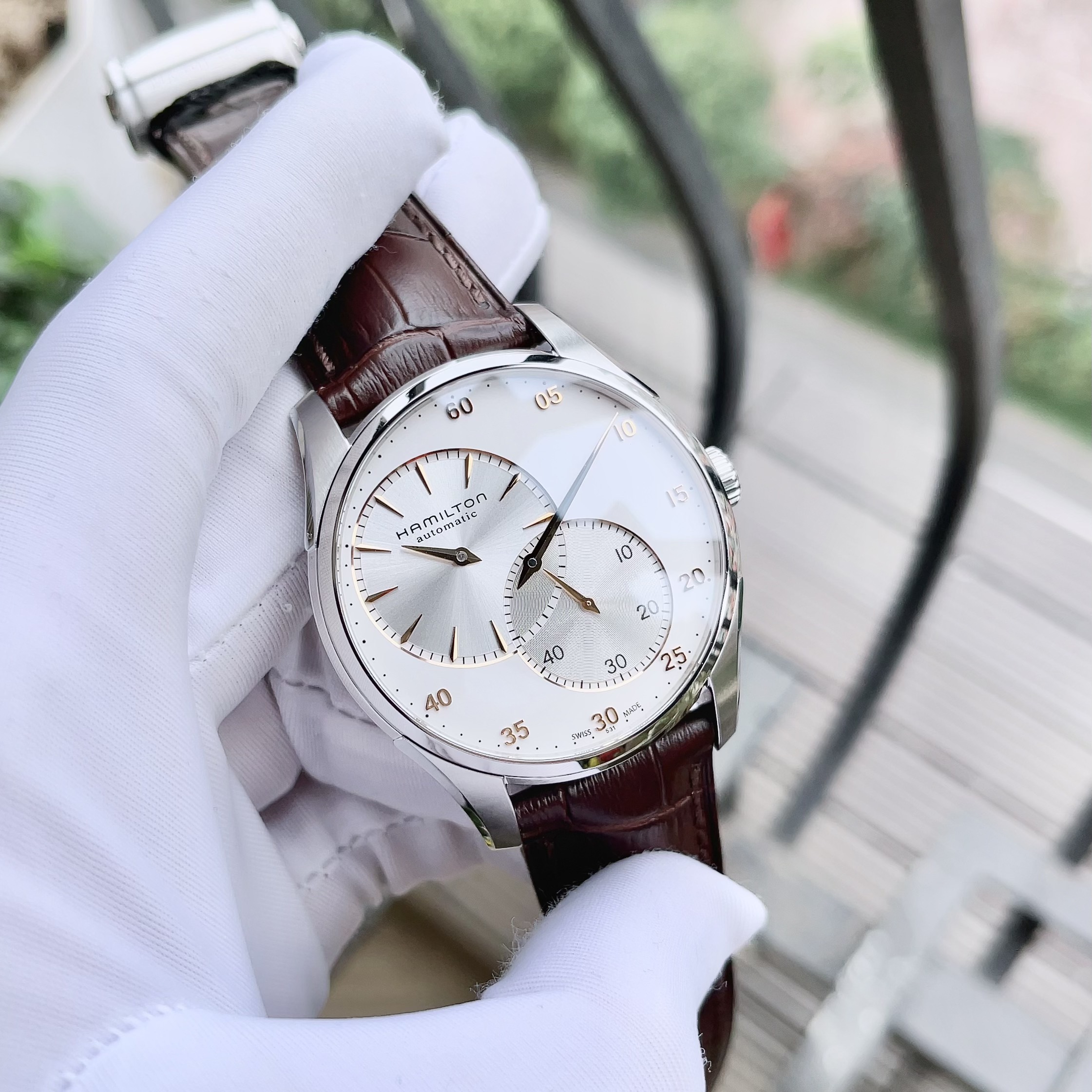 Ảnh 2 của ĐỒNG HỒ NAM Hamilton Jazzmaster Regulator Silver Dial Stainless Steel Mens H42615553