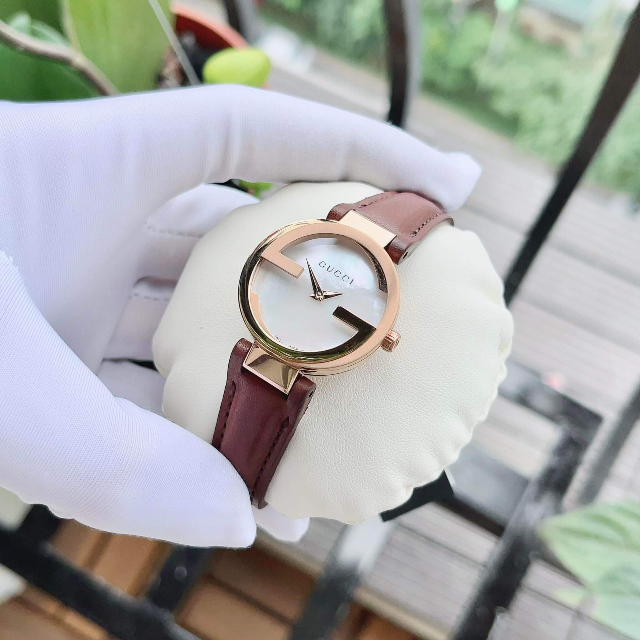 Ảnh 3 của (ĐỒNG HỒ NỮ) GUCCI INTERLOCKING YA133516 29MM