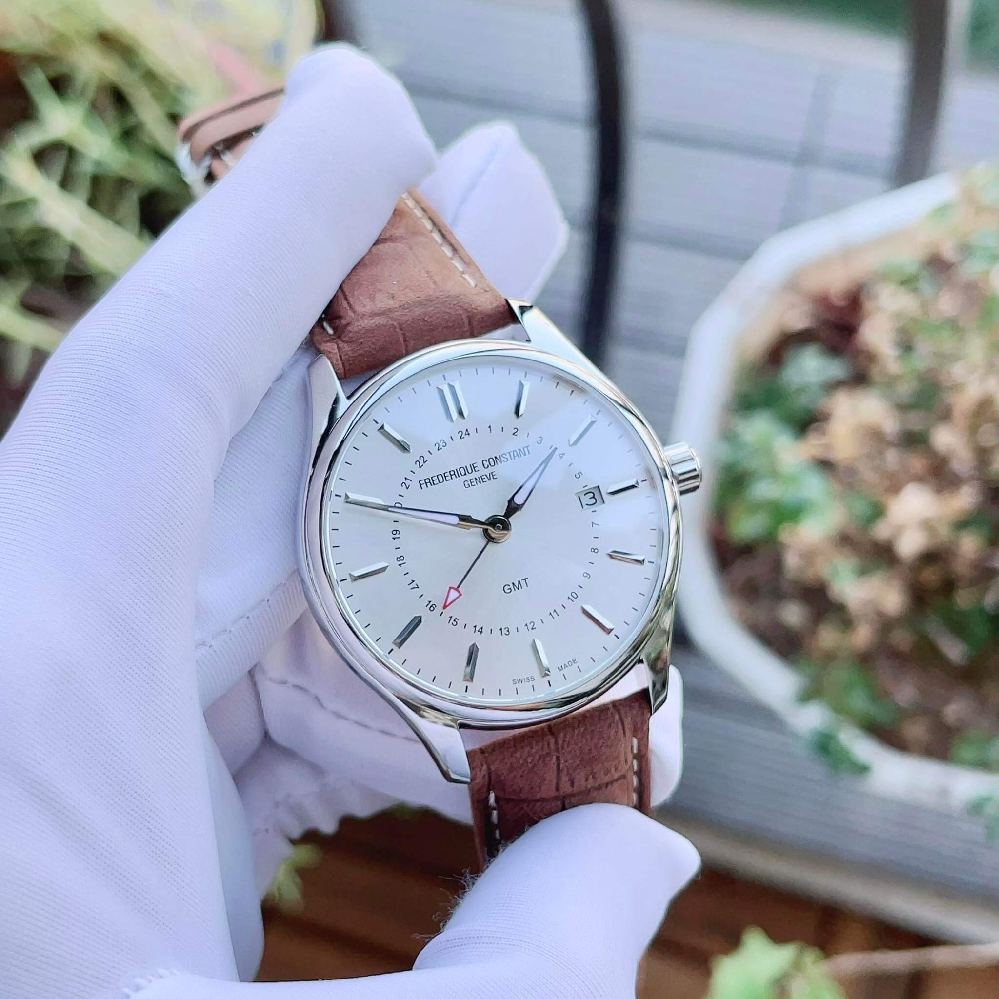 Ảnh 2 của (ĐỒNG HỒ NAM) (New) Frederique Constant Classic Quartz GMT - FC-252SS5B6 ( FC252SS5B6 ) ( 252SS5B6 )40mm