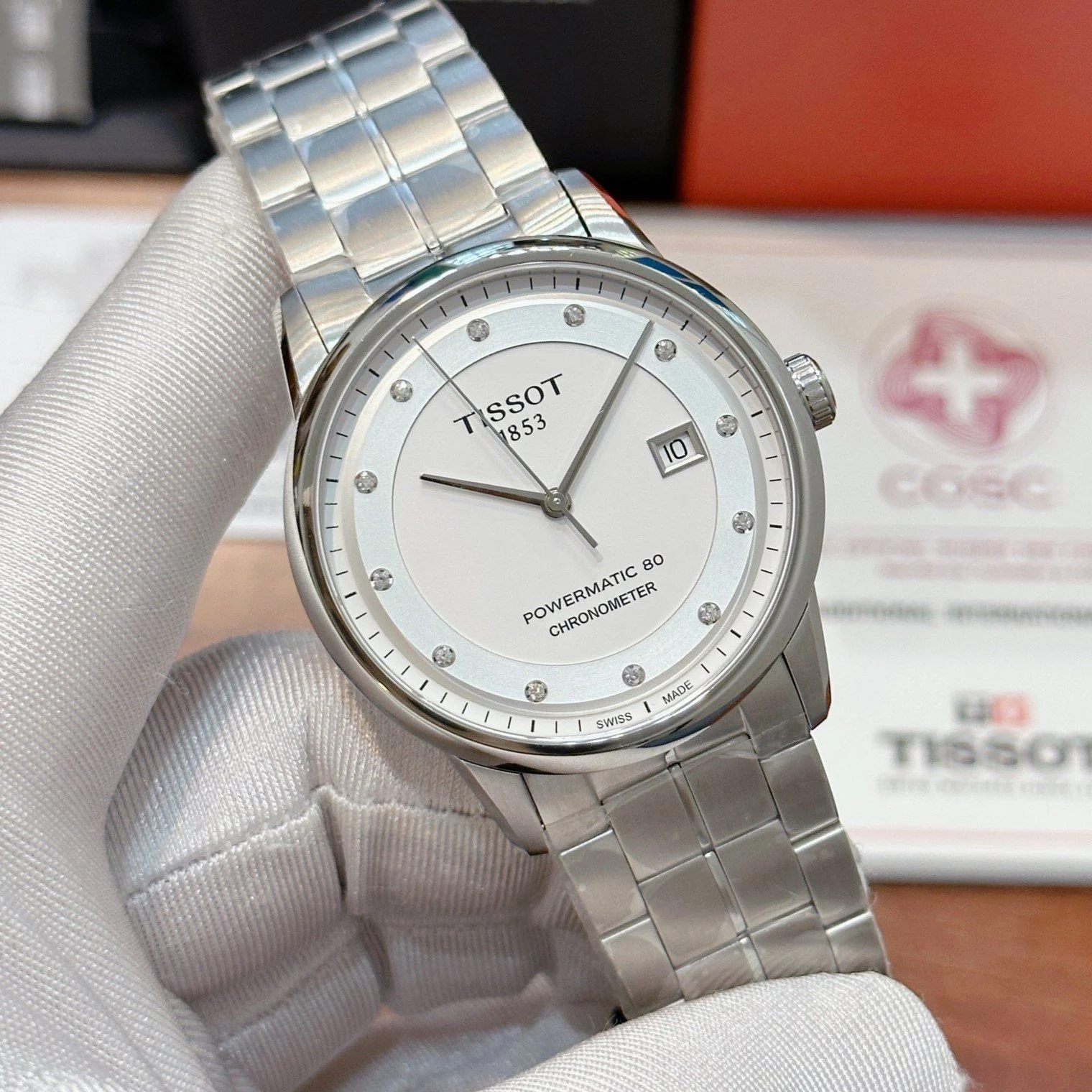 (ĐỒNG HỒ NAM) (New) TISSOT LUXURY POWERMATIC 80 COSC T086.408.11.016.00(T0864081101600) 41mm
