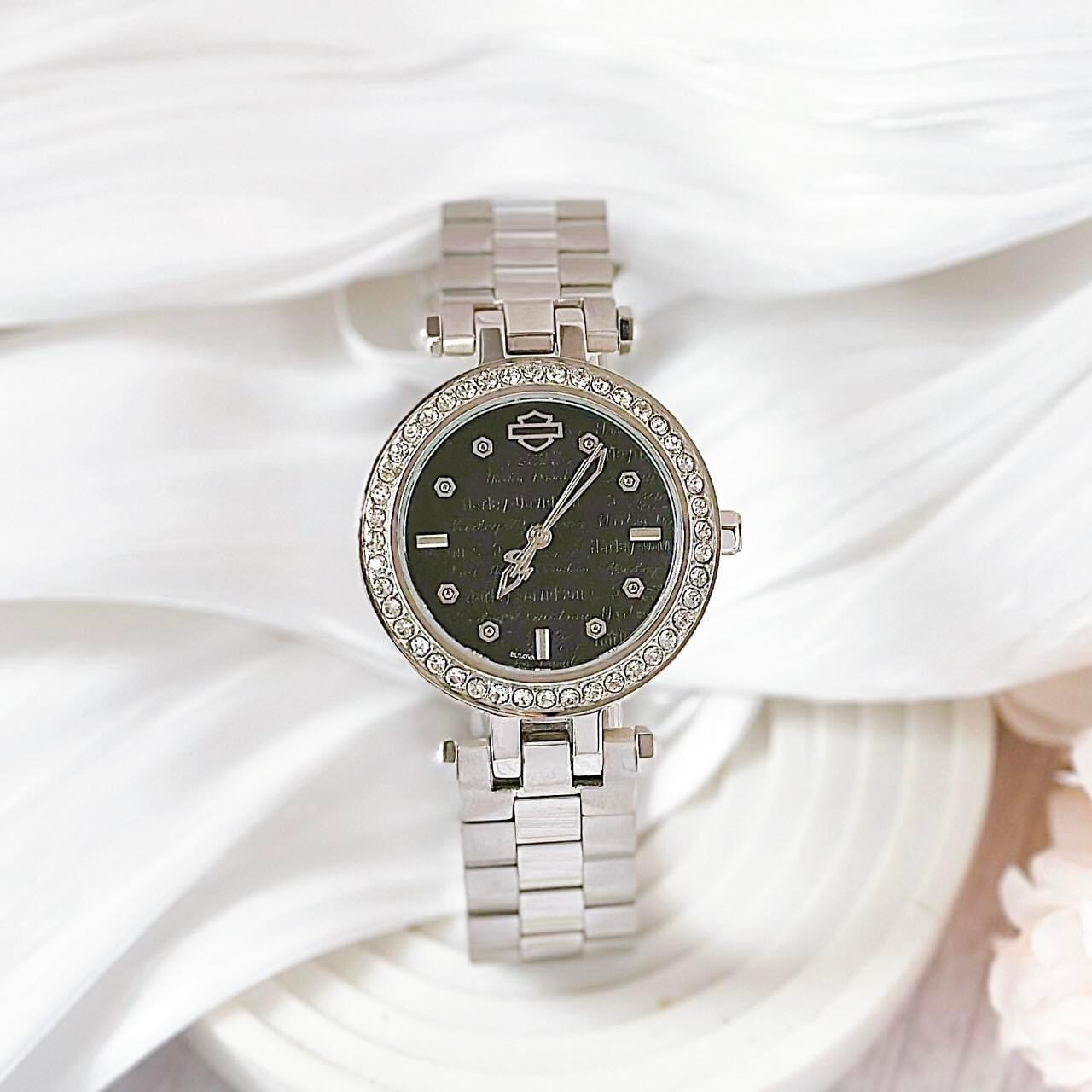 Ảnh 2 của (ĐỒNG HỒ NỮ) Bulova Harley Davidson Embellished Crystals Quartz Women's 20 mm Watch 76L177 36mm