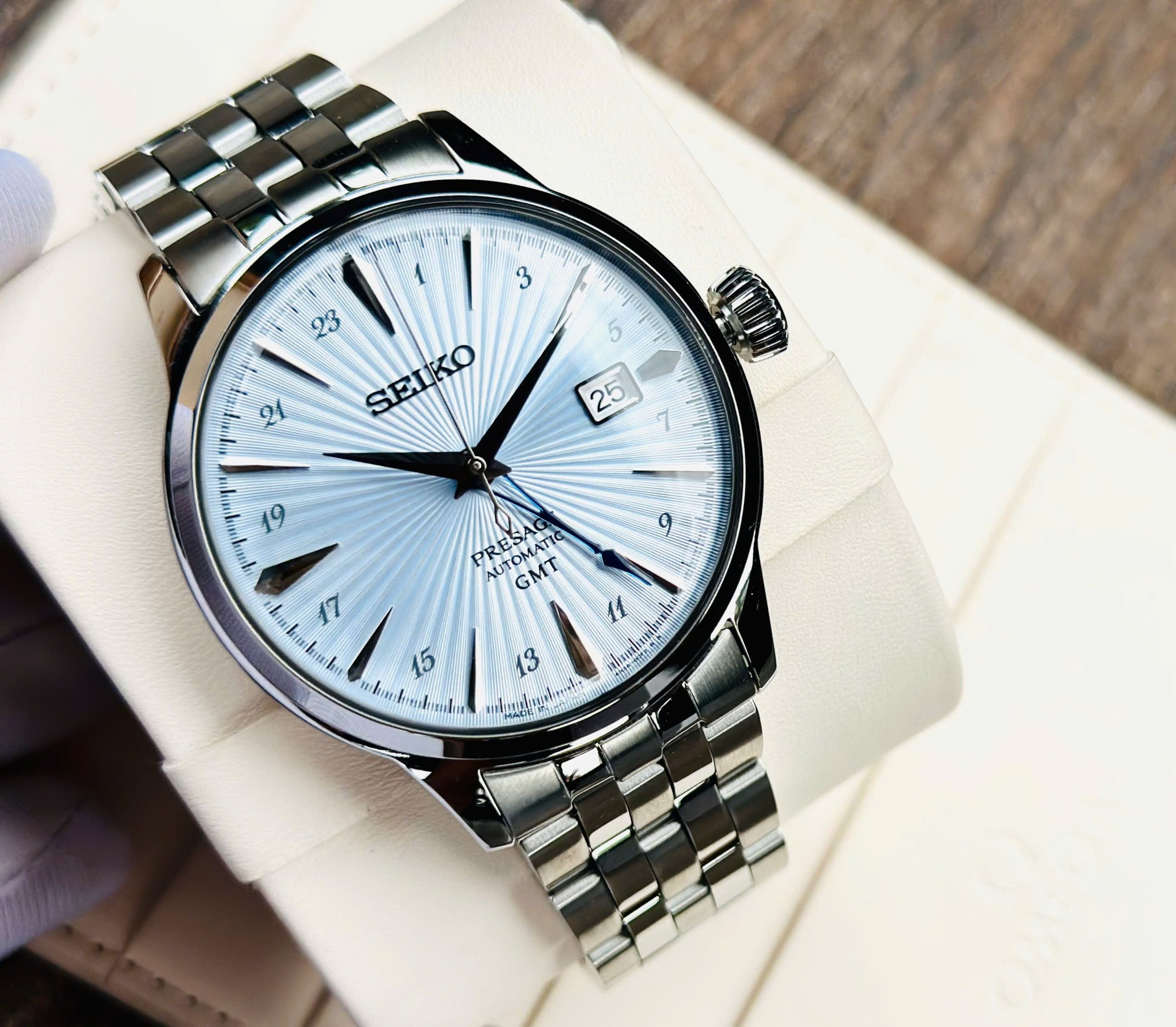 Ảnh 7 của (ĐỒNG HỒ NAM) Seiko Automatic SARY241 Presage Cocktail Time GMT 40.5mm