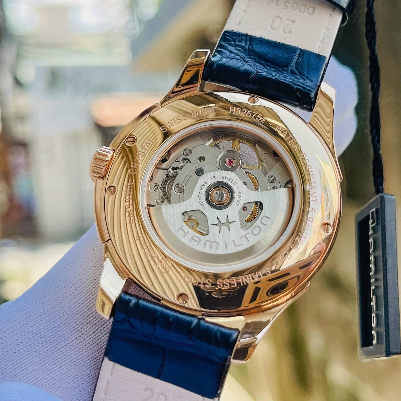 Ảnh 3 của ĐỒNG HỒ NAM (new) Hamilton Jazzmaster Automatic H32575735 Open Heart Rose Gold