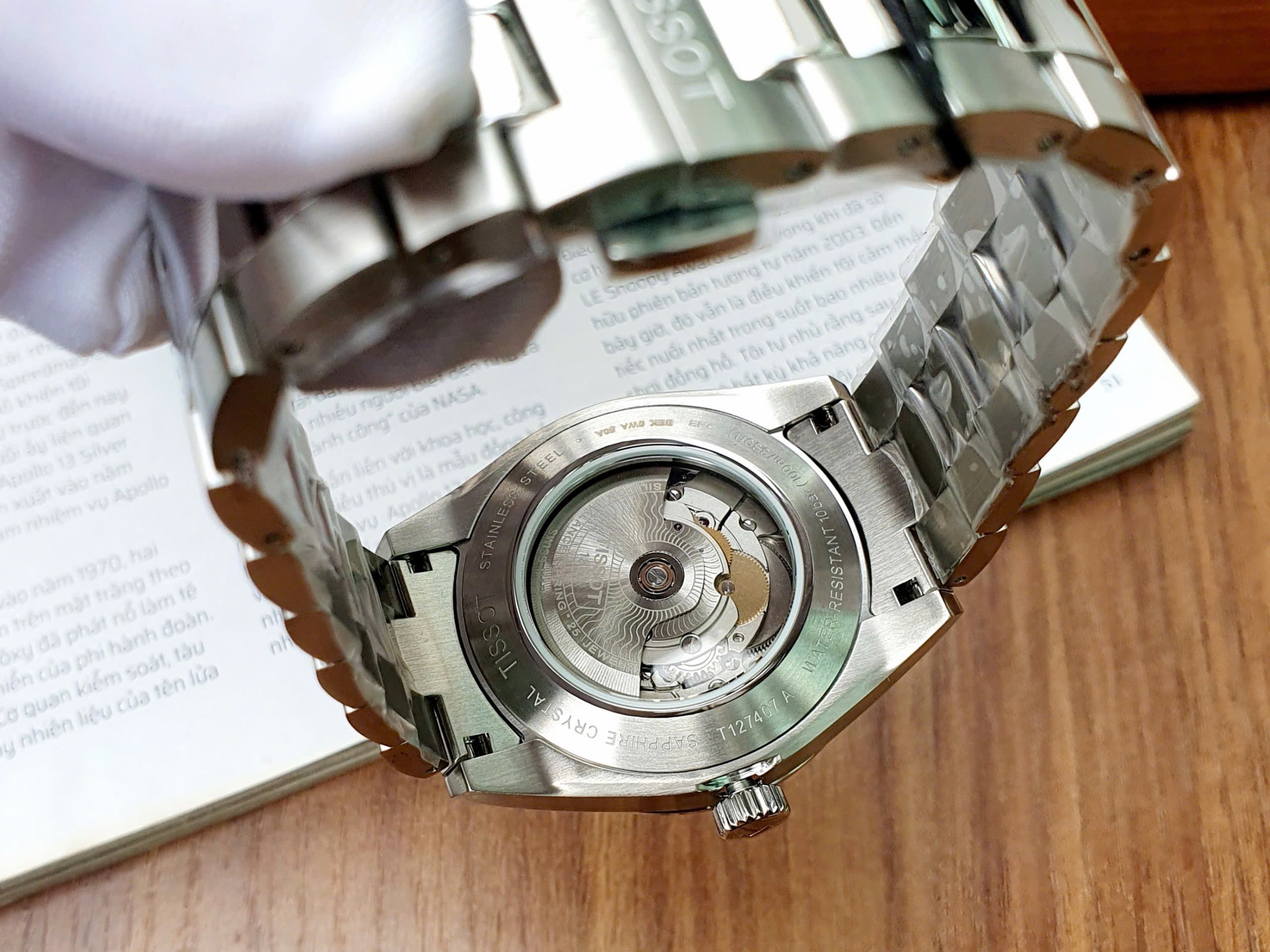 Ảnh 4 của ( ĐỒNG HỒ NAM ) Tissot Gentleman Powermatic 80 Silicium T127.407.11.041.00 ( T1274071104100  ) 40mm