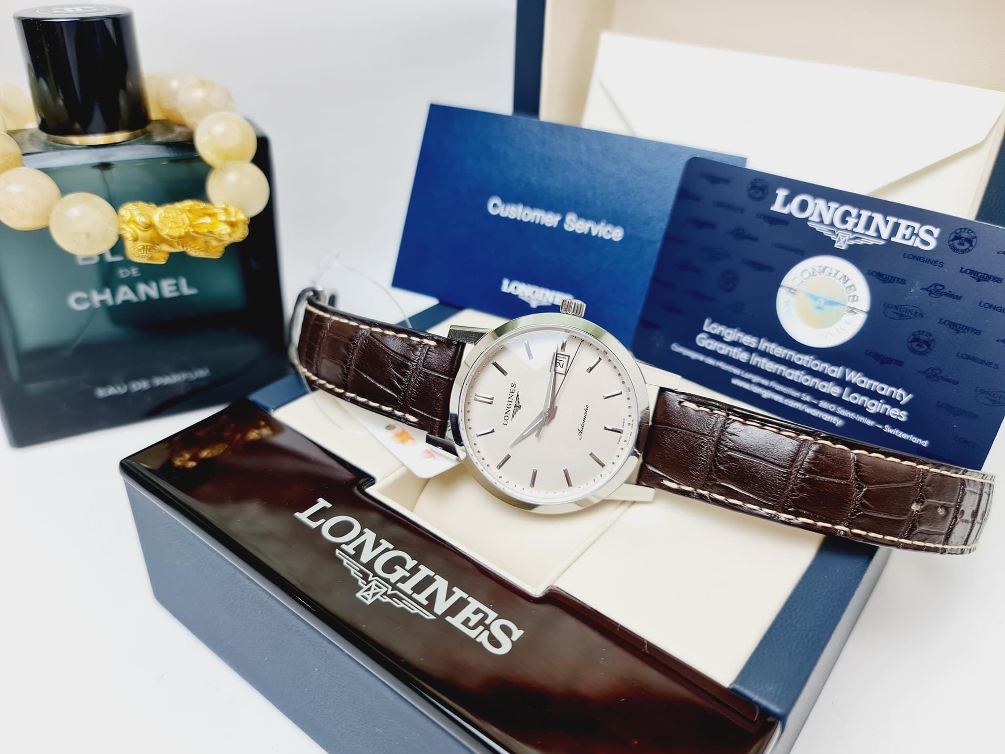 (ĐỒNG HỒ NAM) (NEW) LONGINES HERITAGE L4.825.4.92.2 L48254922 40mm