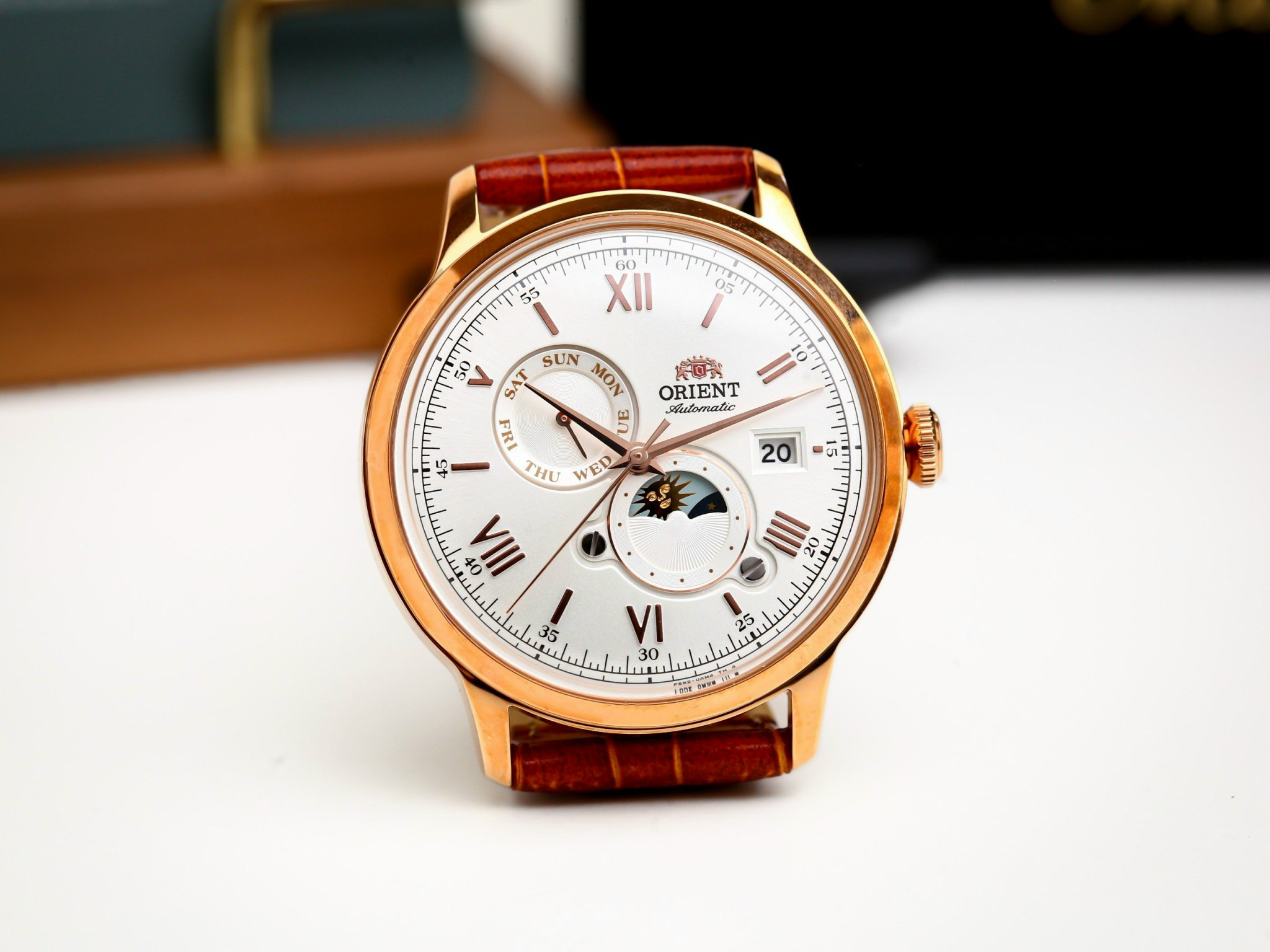 (ĐỒNG HỒ NAM) Orient Sun And Moon Bambino RA-AK0801S10B ( RA-AK0801S ) 41,5mm