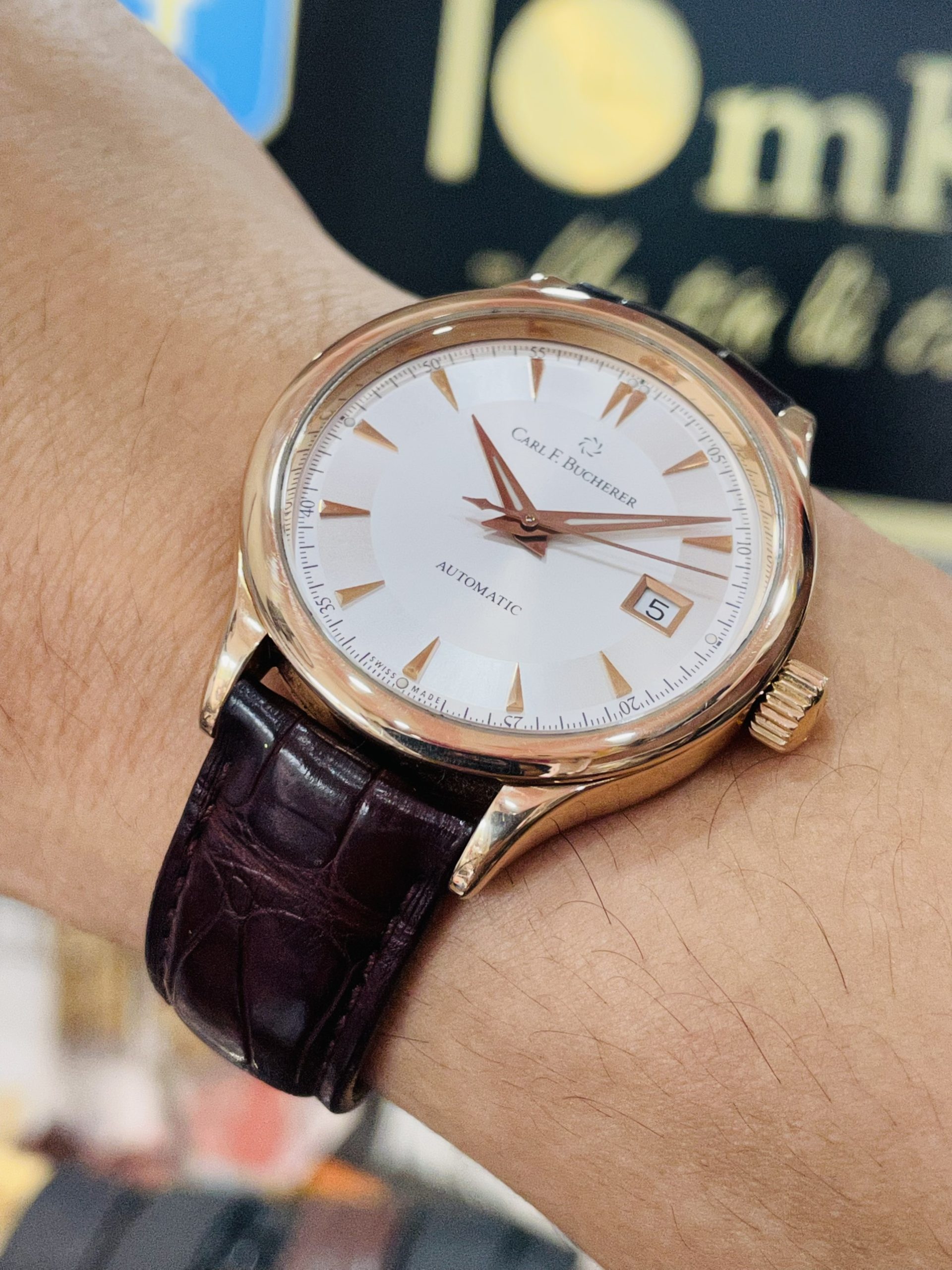 [DEAL LƯỚT] Đồng hồ nam Carl F. Bucherer Manero Autodate 00.10908.03.13.01