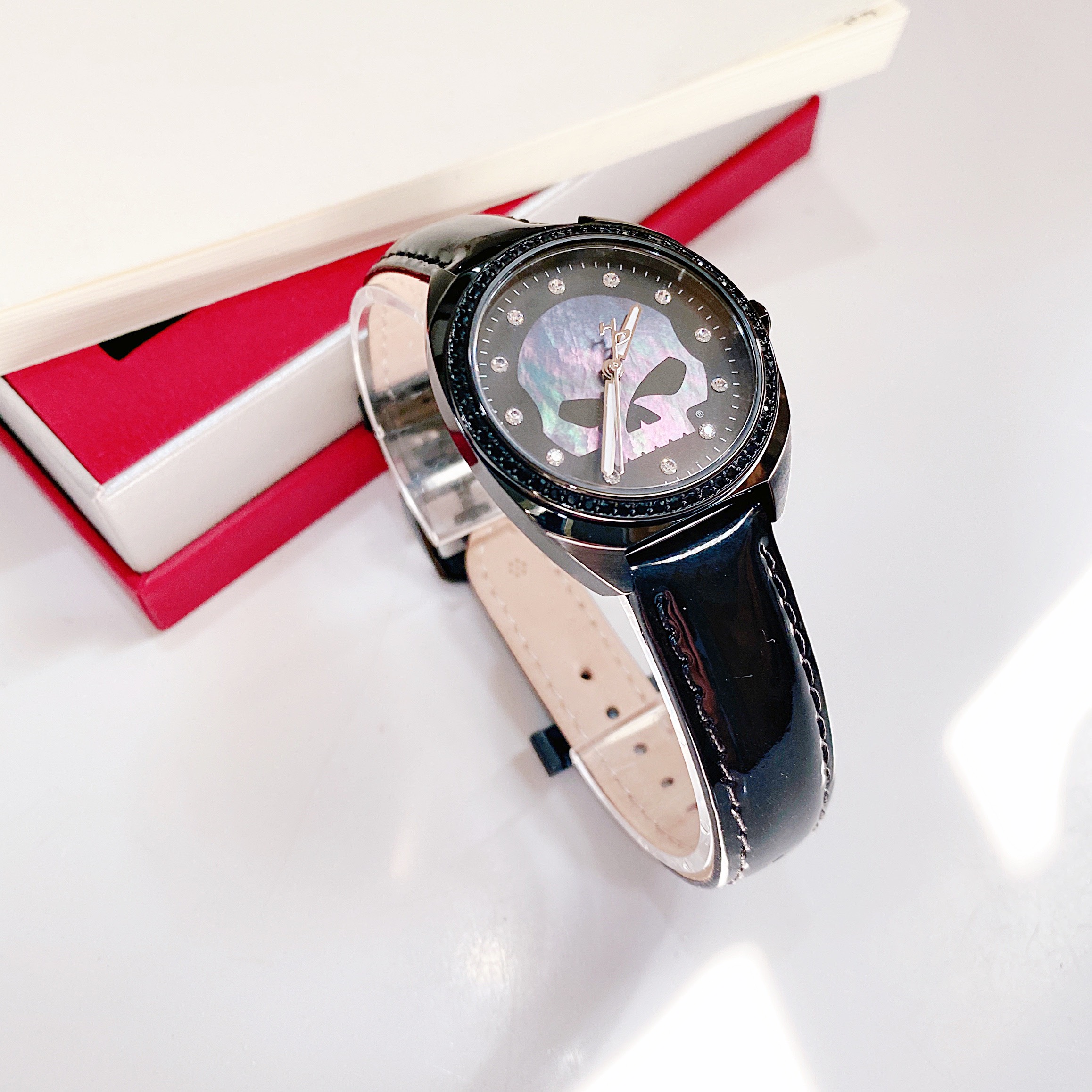 Ảnh 6 của (ĐỒNG HỒ NỮ) Bulova 78L125 Harley-Davidson Willie G Skull Logo Watch 26mm