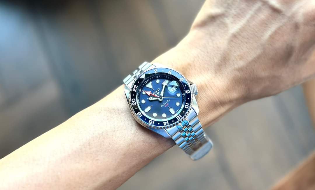 Ảnh 3 của (ĐỒNG HỒ NAM) Seiko 5 Automatic GMT Watch SSK003K1 ( SSK003 ) 42.5mm