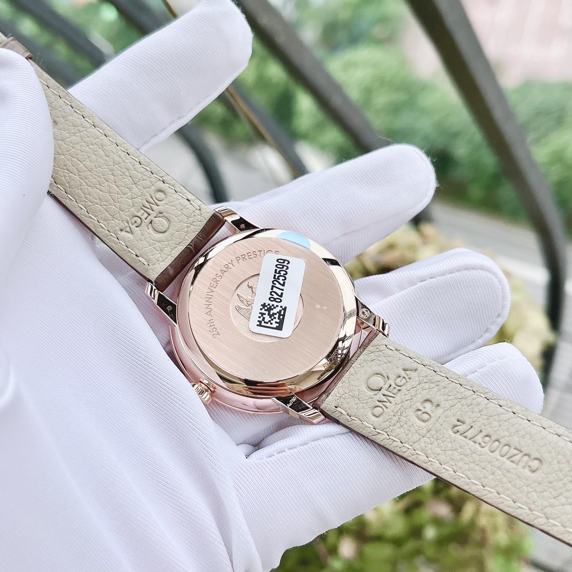 Ảnh 5 của (ĐỒNG HỒ NAM) (NEW) Omega De Ville Prestige Co‑Axial Master Chronometer Sedna™GOLD 424.53.40.20.99.001 ( 42453402099001)