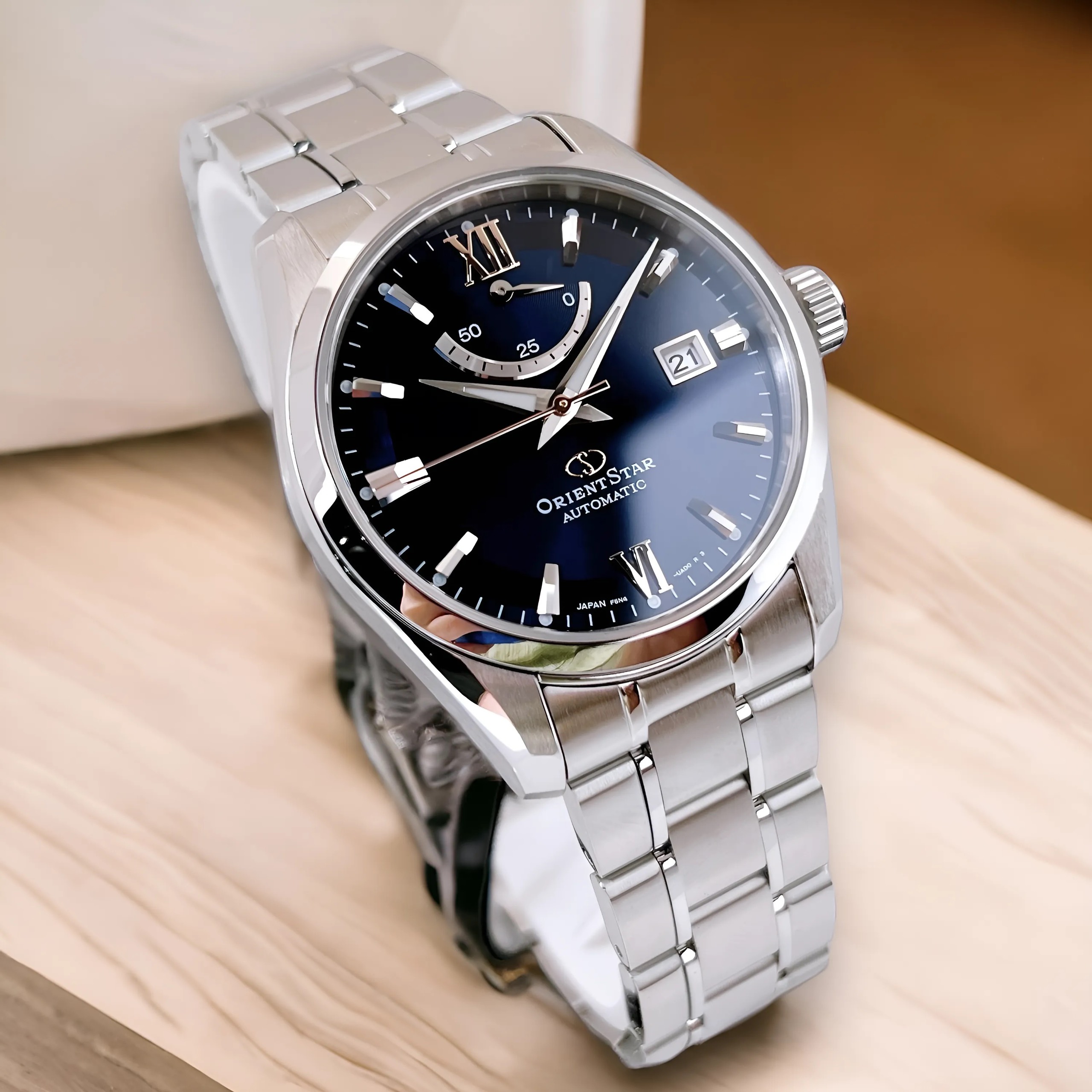 (ĐỒNG HỒ NAM) Orient Star Standard Blue RE-AU0005L00B ( RK-AU0005L )